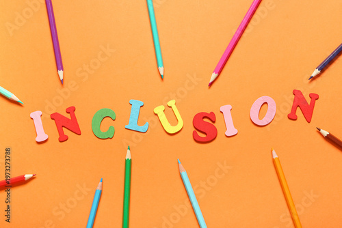 Word INCLUSION with colorfu...
