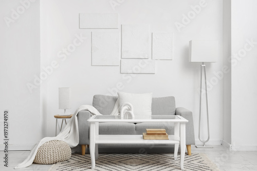 Interior of light living ro...