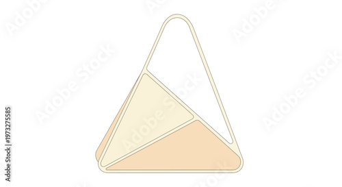 Triangle Shaped Handbag Purse Accessory.