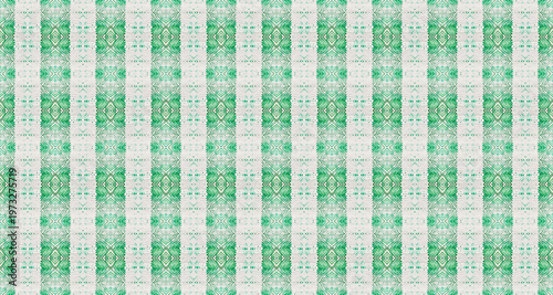 Green Seamless Mark. Ink Green Color Shibori Drip. Art Abstract
