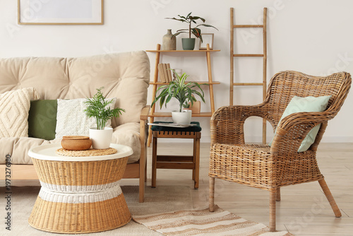 Interior of living room wit...