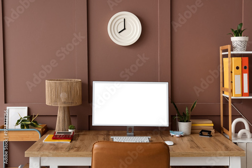 Interior of stylish home of...