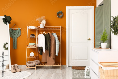 Interior of hallway with wi...