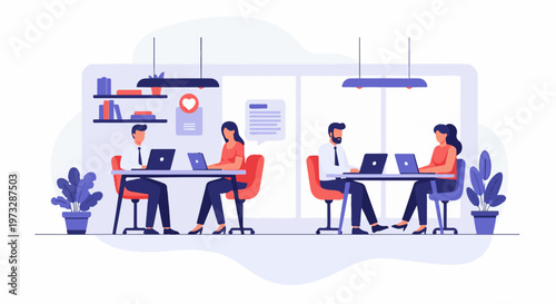 People working in modern office environment 7.