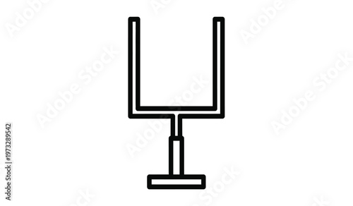 A minimalist black line drawing depicts a simple wine glass showcasing its delicate stem and bowl shape on a white background high quality professional