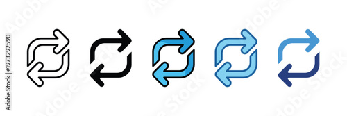 Replace  Icon Set Multiple Style Collection