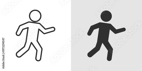 Running Icon representing physical activity, fitness, and an active lifestyle.