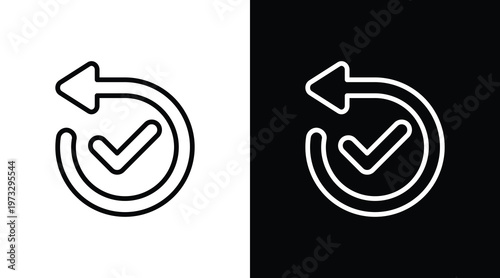 Redo  White Icon Set Design