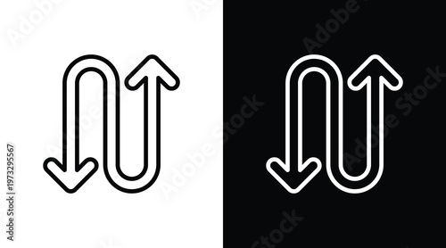 Redirect  White Icon Set Design