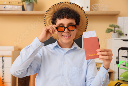 Young businessman with pass...