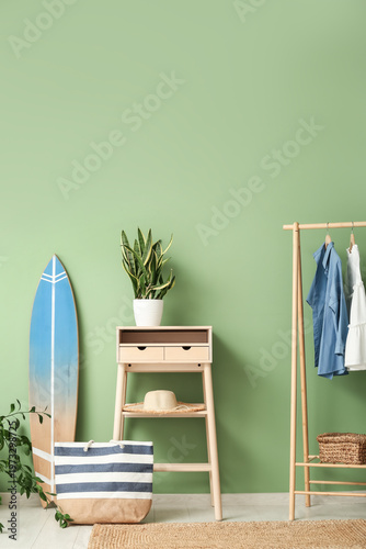 Interior of stylish room wi...