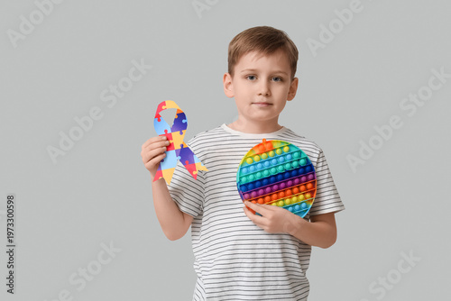 Little boy with autistic di...