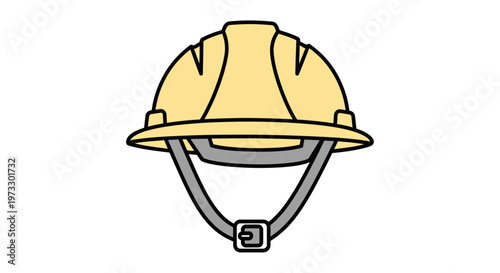 Yellow Hard Hat Safety Helmet.