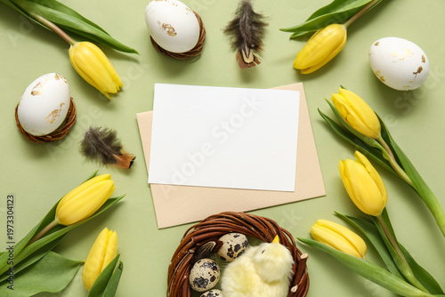 Composition with blank card...