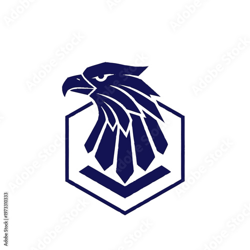 Dark Blue Eagle Logo Profile.