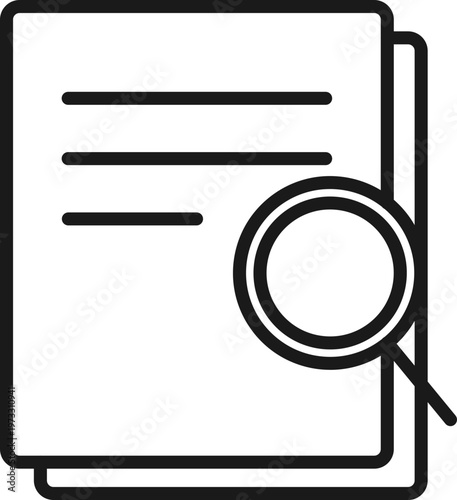 문서 검색 라인 아이콘