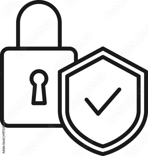 보안 라인 아이콘