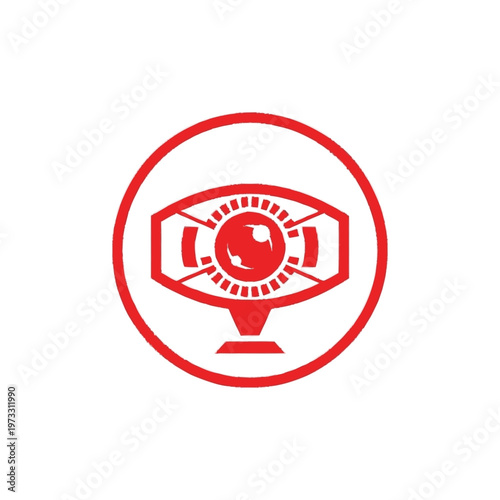 Red Boxing Championship Belt Icon.