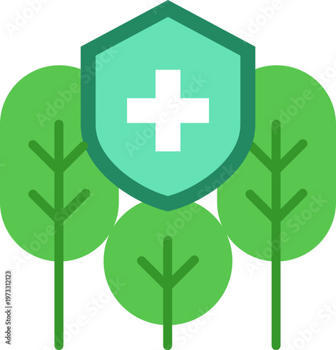 환경 보호 플랫 아이콘