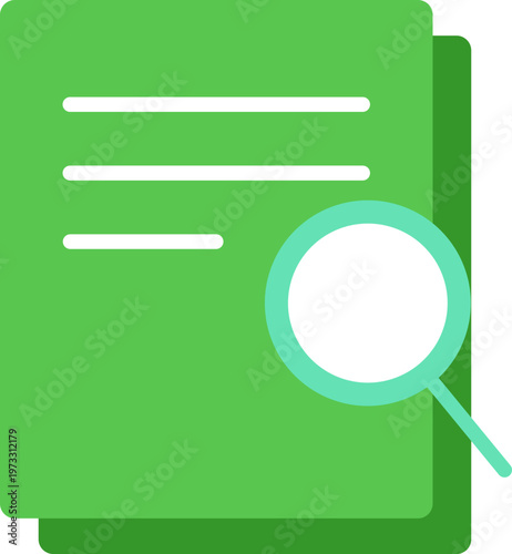 문서 검색 플랫 아이콘