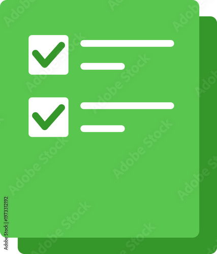 체크리스트 플랫 아이콘