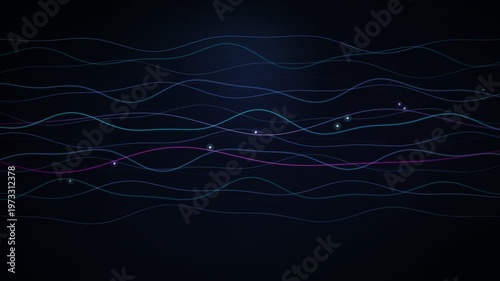 Neon Energy Wave Lines Background Animation
