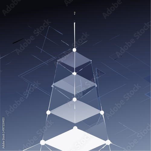 Abstract geometric triangular shapes in a minimalist design.