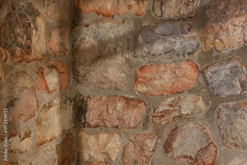 brick wall on balcony