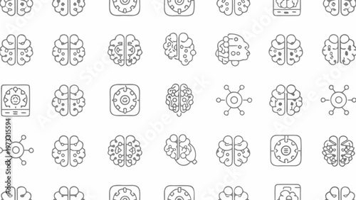 Abstract 3d artificial intelligence brain with glowing circuits and network connections symbolizing futuristic technology neural networks and digital intelligence concepts
