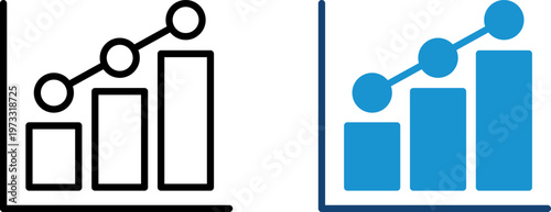 Growth icon set. Stagflation icon. Containing arrow up, growing graph, business chart icons. Graph, Line, Bar, Chart, Diagram, Report, Statistics. Business infographic