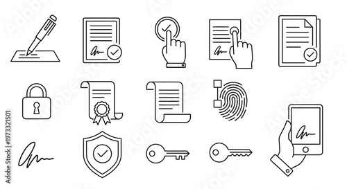 Security icons for digital protection.