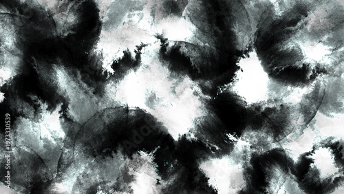 抽象的　水墨画　背景素材