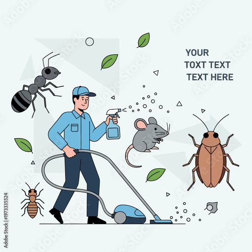 Pest Control Professional Sprays and Vacuums Bugs and Mice