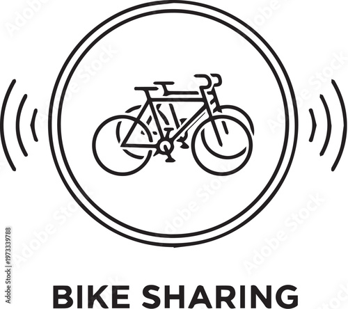 bicycle icon vector illustration