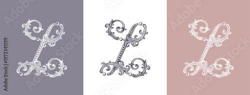 Logo monogram letter L in refined ornamental style. Clean elegant logotype for personal brand, business and corporate identity.