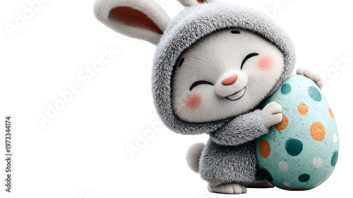 easter bunny with egg