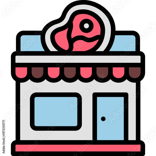butchery shop icon