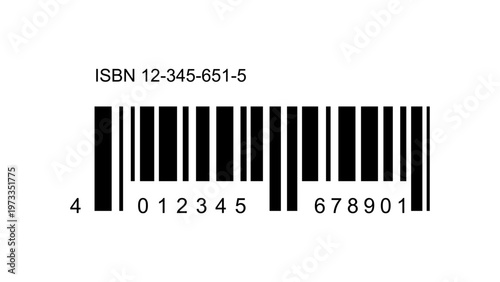 Realistic black barcode isolated on transparent background high resolution scan code element