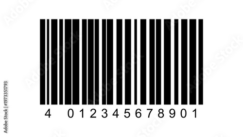 Barcode stripes pattern isolated PNG simple retail product code design element