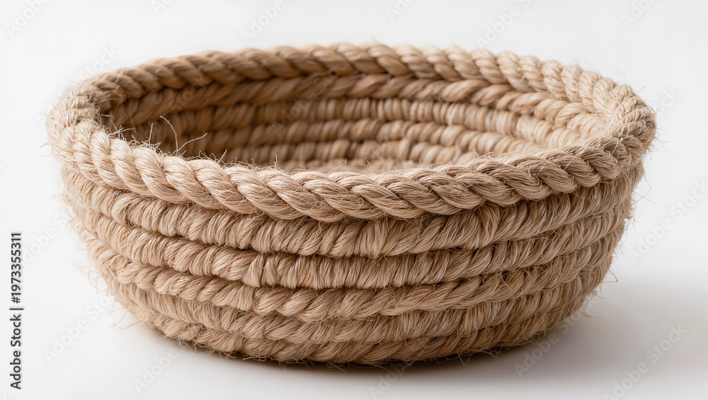 Obraz premium Braided Cotton Rope Storage Basket