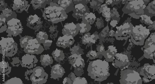 A modern, grayscale camouflage background evokes a sense of mystery and concealment, ideal for tech branding, corporate projects, or adding a subtle e