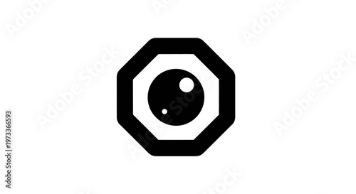 Black and white yin yang symbol.