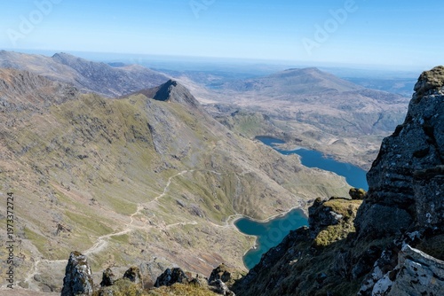 Wallpaper Mural Landscape photo of the Pyg track footpath leading up to the summit of Mount Snowdon Torontodigital.ca