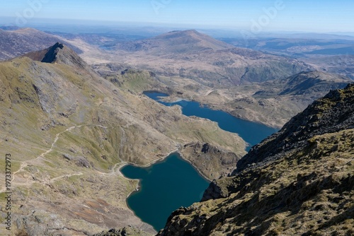 Wallpaper Mural Landscape photo of the Pyg track footpath leading up to the summit of Mount Snowdon Torontodigital.ca