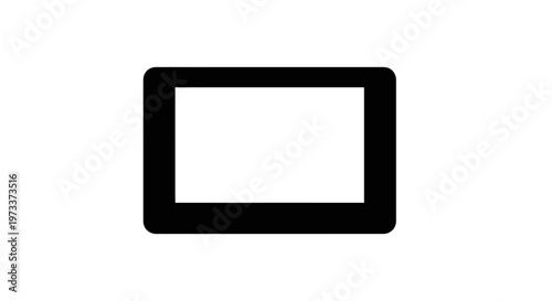 Black rectangle shape design element.