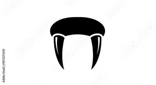 Black Mustache Facial Hair Style.