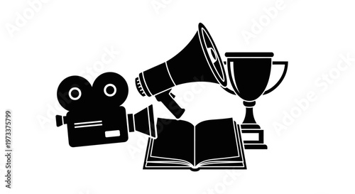 Minimalist Car Headlight Vector Icon for Branding and Design Templates