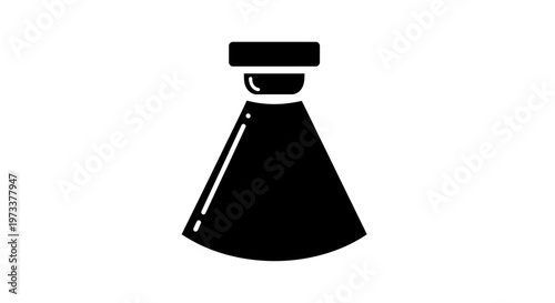 Black Funnel Shaped Object Closeup.