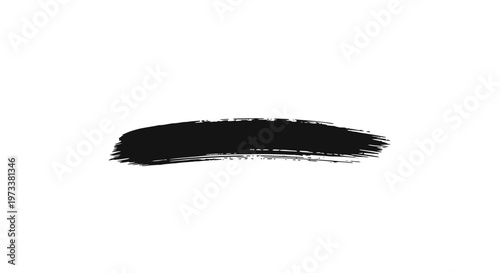 Black makeup brush stroke mark.