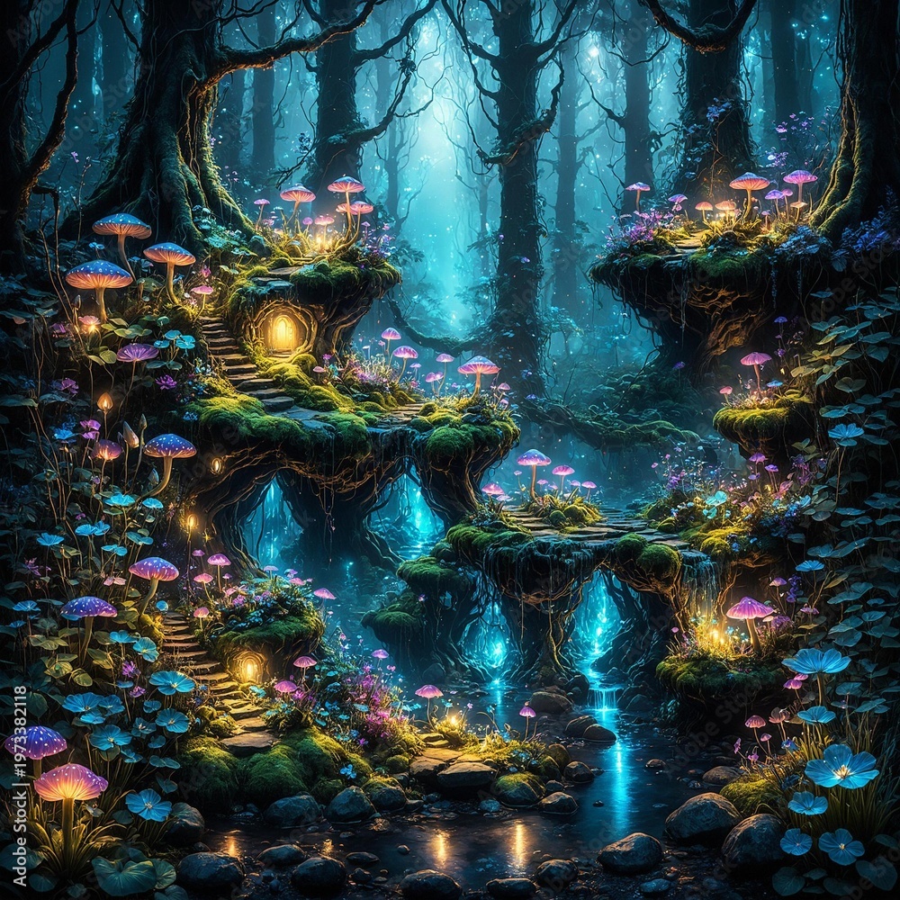 Fototapeta premium magical land in a mystical world